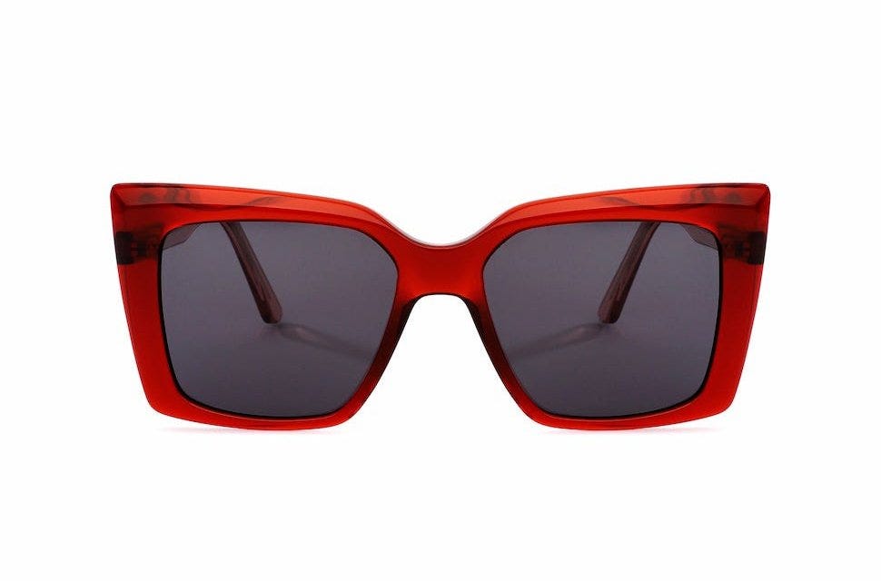 Gafas de sol mujer rojas deals