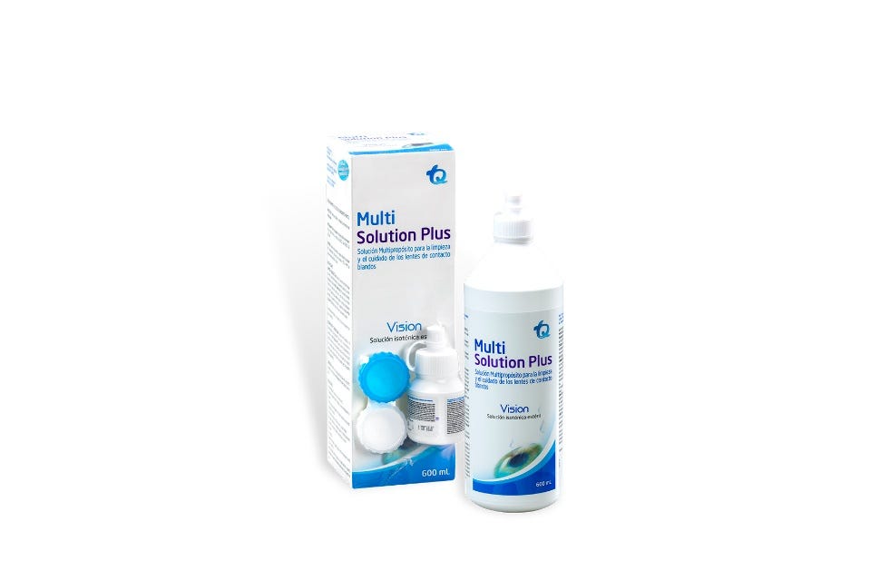 Liquido para lentes sales de contacto multiplus